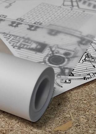Калька для черчения, рисования в рулоне ширина 84 см длина 20 м плотность 52 г/м2 buromax (6784)