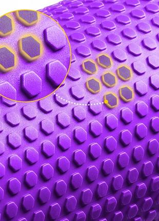 Массажный ролик 4fizjo care+ eva 60 x 15 см (валик, роллер) 4fj0522 purple6 фото