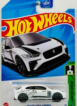 Машинка hot wheels - jaguar i-pace etrophy - 2023 green speed (#158) - hkk25