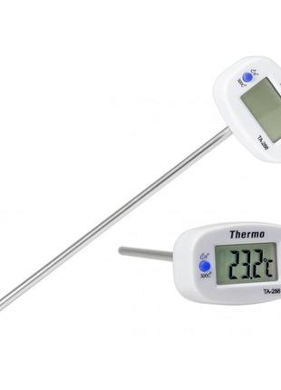 Цифровой термометр для мяса со щупом та-288 до 300°с2 фото