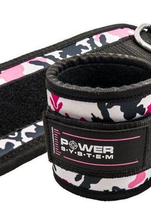 Манжети на щиколотку power system ps-3470 ankle strap camo pink/black1 фото