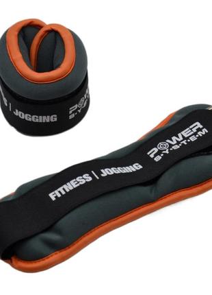 Обважнювачі-манжети для ніг та рук power system ps-4045 ankle weights (2шт.*0.5 kg) (пара)1 фото
