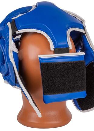 Боксерський шолом тренувальний powerplay 3100 pu синій xl4 фото