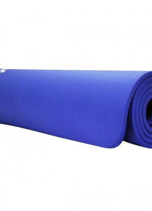 Коврик (мат) для йоги и фитнеса sportvida nbr 1 см sv-hk0069 blue6 фото