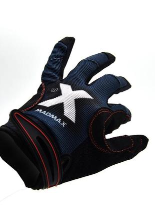 Рукавички для фітнесу madmax mxg-102 x gloves black/grey/white s2 фото