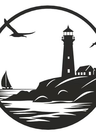 3d-друкована картина "маяк серед морської безодні"2 фото