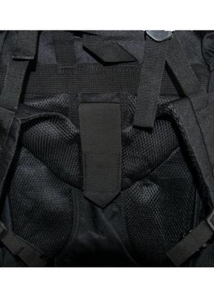 Мужской рюкзак тактический походный рюкзак 70л большой чёрный6 фото