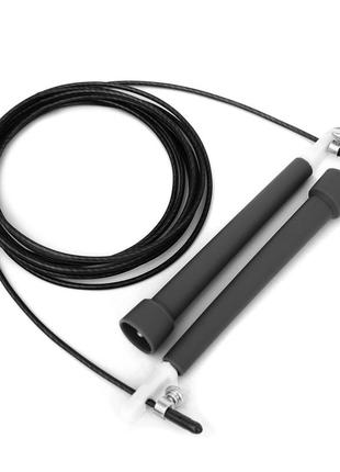 Скакалка швидкісна для кросфіту cornix speed rope basic xr-0160 black3 фото