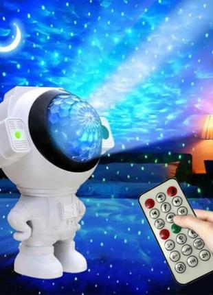 Ночник проектор звездного неба астронавт с пультом и динамиком mgy-142