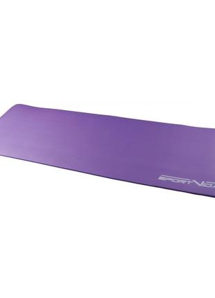 Коврик (мат) для йоги и фитнеса sportvida nbr 1 см sv-hk0068 violet2 фото