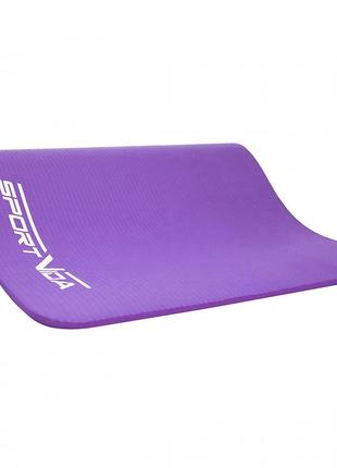 Коврик (мат) для йоги и фитнеса sportvida nbr 1 см sv-hk0068 violet3 фото
