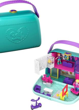 Ігровий набір polly pocket "mini mall escape" - поллі покет "міні торгівельний центр", mattel gcj86