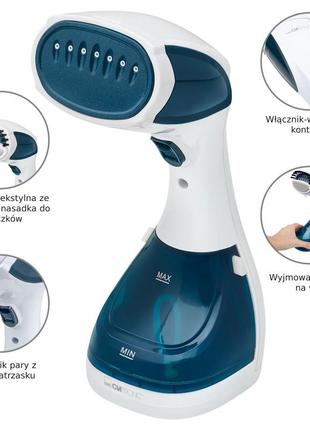 Відпарювач для одягу , парова щітка clatronic db 3717 німеччина5 фото