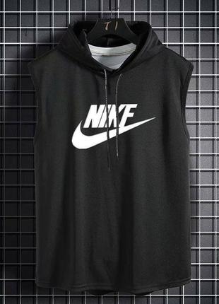 Майка nike с напитком, черная белая голубая, m-l