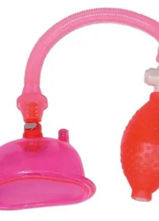 Рожева, гелева, вагінальна помпа для жіночих статевих органів pink pussy