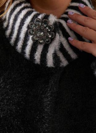 Женское стильное теплое пальто альпака до колен батал2 фото
