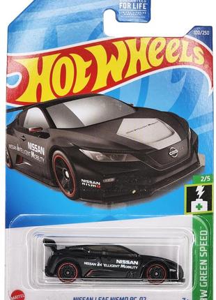 Машинка hot wheels - nissan leaf nismo rc-02 - 2022 green speed (#100) - kroger exclusive - hcy53