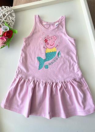 Сукня з пеппою h&m для дівчинки 1.5-2 роки 86-92см