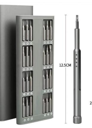 Набор прецизионных отверток 48в1 в металлическом футляре