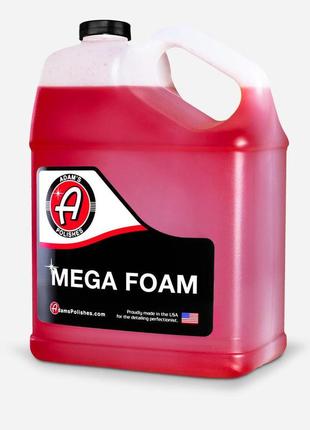 Мегаконцентрированный автошампунь с нейтральным ph adam's polishes mega foam- 3.78 литра