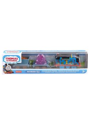 Моторизованный паровозик томас, crystal caves thomas, thomas & friends trackmaster, fisher-price