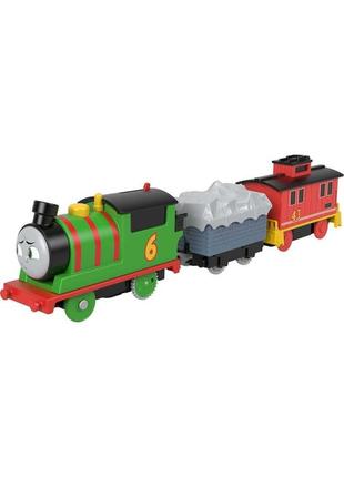 Моторизованный паровозик перси, percy & brake car bruno, thomas & friends trackmaster, fisher-price2 фото