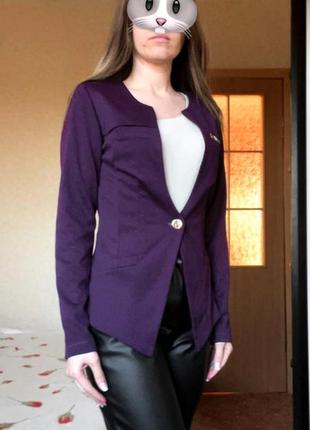 Пиджак фиолетовый сиреневый1 фото