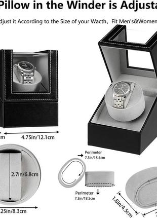 Ротомат ротатор шкатулка для підзаводу та зберігання годинників lingfanstore