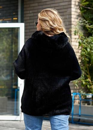 Женское осеннее стильное укороченное пальто альпака батал5 фото