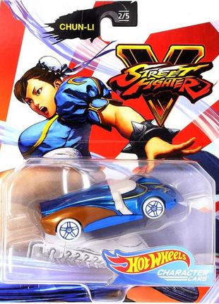 Машинка hot wheels - chun-li - 2020 street fighter v - character cars - gjj32. mattel. оригинал