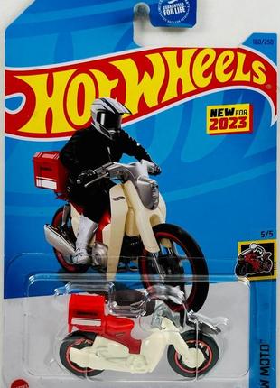 Мотоцикл hot wheels - honda super cub custom - 2023 moto (#160) - hkg43
