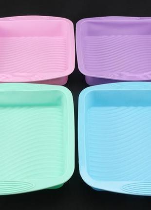 Форма для випікання квадратна низька силікон