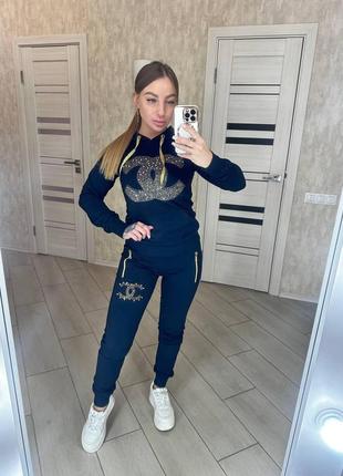 Жіночий спортивний трикотажний костюм-трійка туреччина