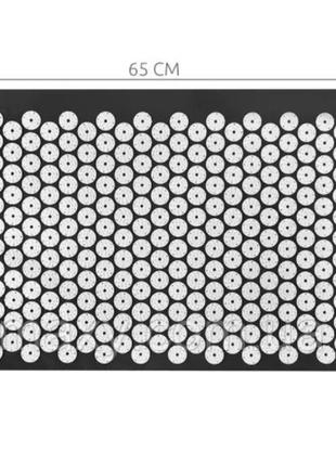 Масажний ортопедичний коврик з подушкою acupressure mat ортопедичний масажний килимок 65 см*41 см6 фото