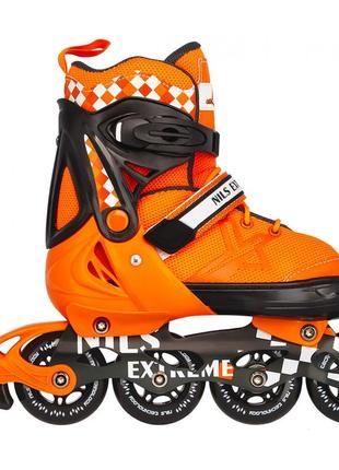 Роликовые коньки nils extreme na13911a size 31-34 orange