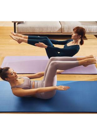Коврик (мат) спортивный 4fizjo nbr 180 x 60 x 1.5 см для йоги и фитнеса 4fj0112 blue3 фото