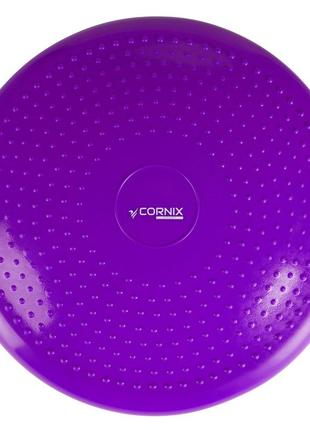 Балансувальна подушка-диск cornix 33 см (сенсомоторна) масажна xr-0056 violet3 фото