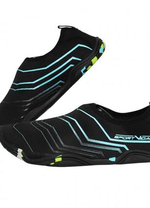 Обувь для пляжа и кораллов (аквашузы) sportvida sv-gy0005-r36 size 36 black/blue