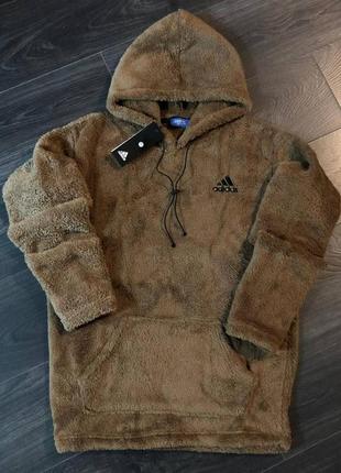 Худи мишка коричневые adidas мужской1 фото