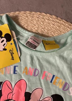 Lc waikikiki коттоновая тоненькая футболка disney minnie mouse3 фото