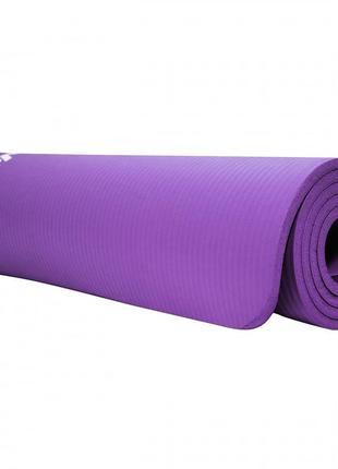 Коврик (мат) спортивный sportvida nbr 180 x 60 x 1 см для йоги и фитнеса sv-hk0068 violet8 фото