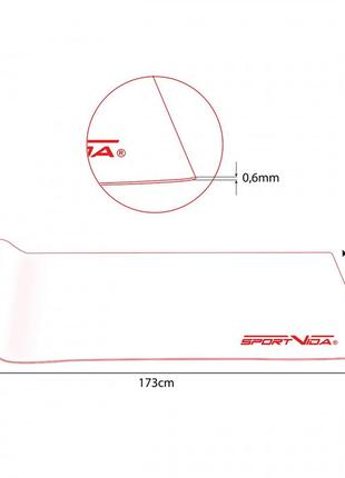 Коврик спортивный sportvida pvc 6 мм для йоги и фитнеса sv-hk0052 violet8 фото