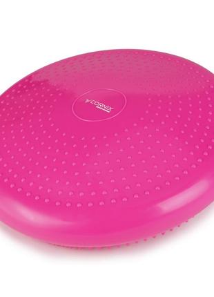 Балансировочная подушка-диск cornix 33 см (сенсомоторная) массажная xr-0055 pink7 фото