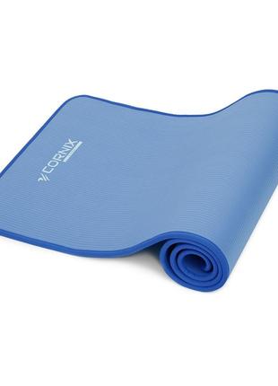 Коврик спортивный cornix nbr 183 x 61 x 1 cм для йоги и фитнеса xr-0096 blue/blue5 фото