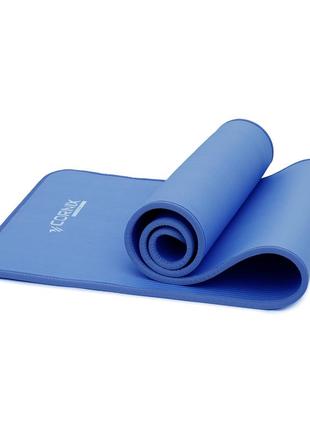 Коврик спортивный cornix nbr 183 x 61 x 1 cм для йоги и фитнеса xr-0096 blue/blue3 фото