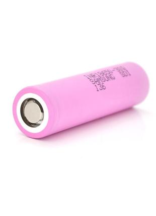 Аккумулятор 18650 li-ion samsung inr18650-30q, 3000mah, 30a, 4.2/3.6/2.5v, pink, 2 шт в упаковке, цена за 1 шт