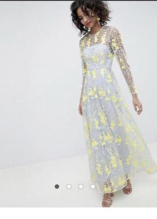 Вечернее нарядное выпускное платье asos
