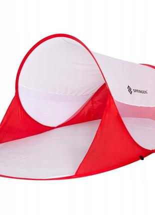 Пляжный тент springos pop up 120 x 200 см pt012 red/white