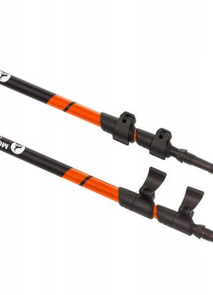 Треккинговые палки mountain goat peak+ 60-135 см mg0006 black/orange3 фото