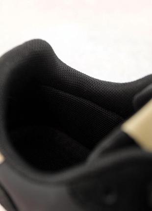Кроссовки мужские замшевые с кожаными вставками демисезон черные на белой подошве 40 41 42 43 446 фото
